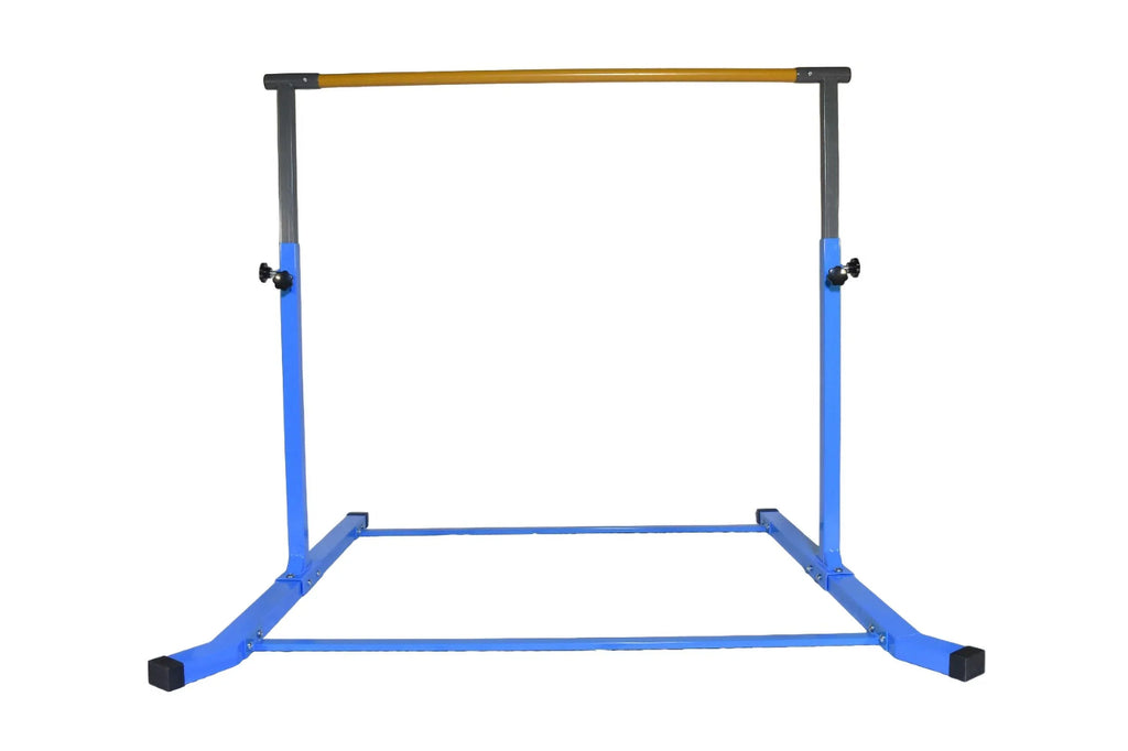 Gymnastic Height Kids, Training Adjustable Bar Practice Bar 5 FT Expandable Equipment Gymnastics Between to Star-TD for for Tumbling 5 3 Kip FT, Home Fitness Training (Blue) Horizontal
