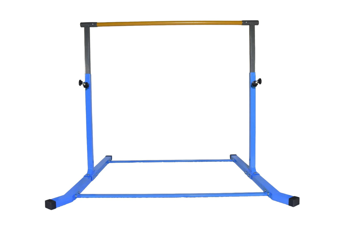 Gymnastic Height Kids, Training Adjustable Bar Practice Bar 5 FT Expandable Equipment Gymnastics Between to Star-TD for for Tumbling 5 3 Kip FT, Home Fitness Training (Blue) Horizontal