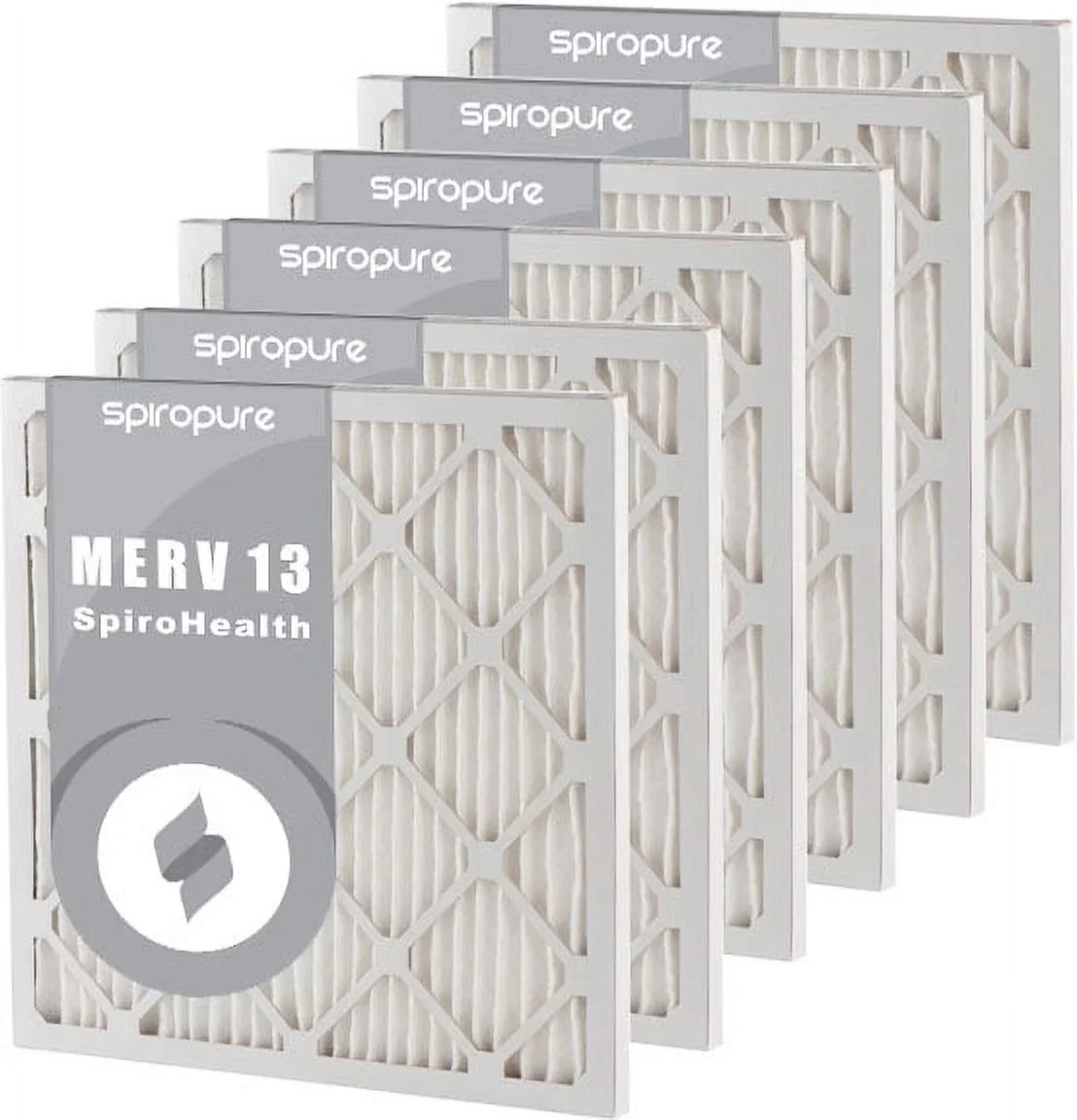SpiroPure Pack) (6 in Pleated Filters Filter - Made 13 Air 9x11x1 USA MERV