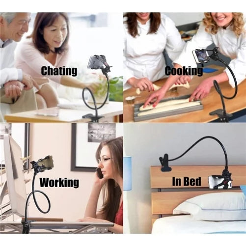 Gooseneck Stand Flexible Desk 3 Smart Mount Jitterbug Lively Long Clip Z7V Bed Phone With Compatible for Lazy - Holder Arm Jitterbug Model Smart3