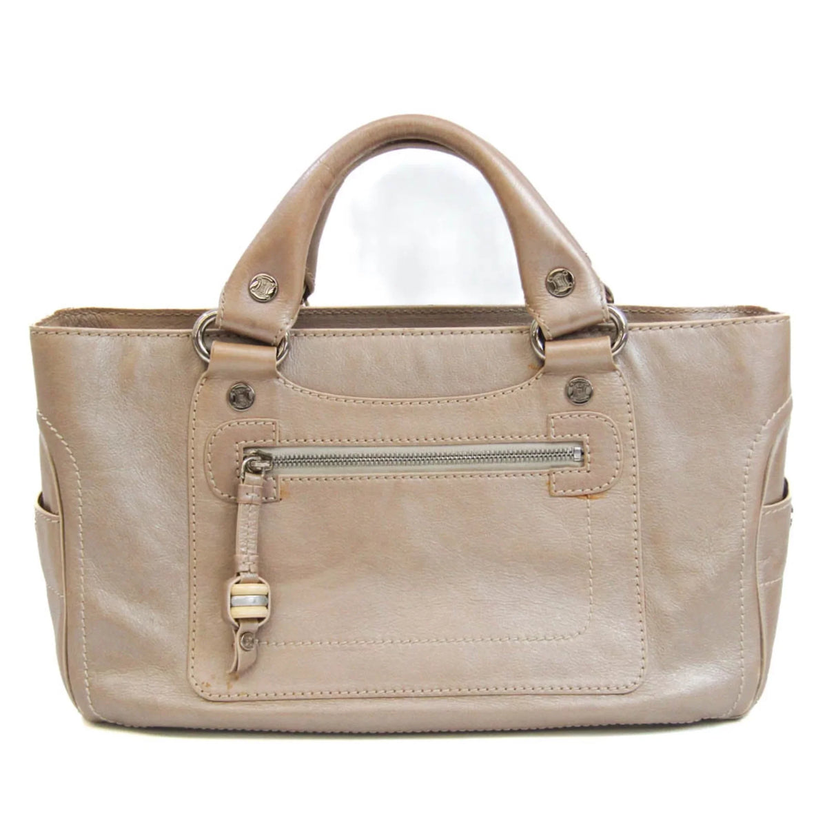 Handbag Celine Beige,Champagne Pre-Owned Boogie Leather Women's (Good)