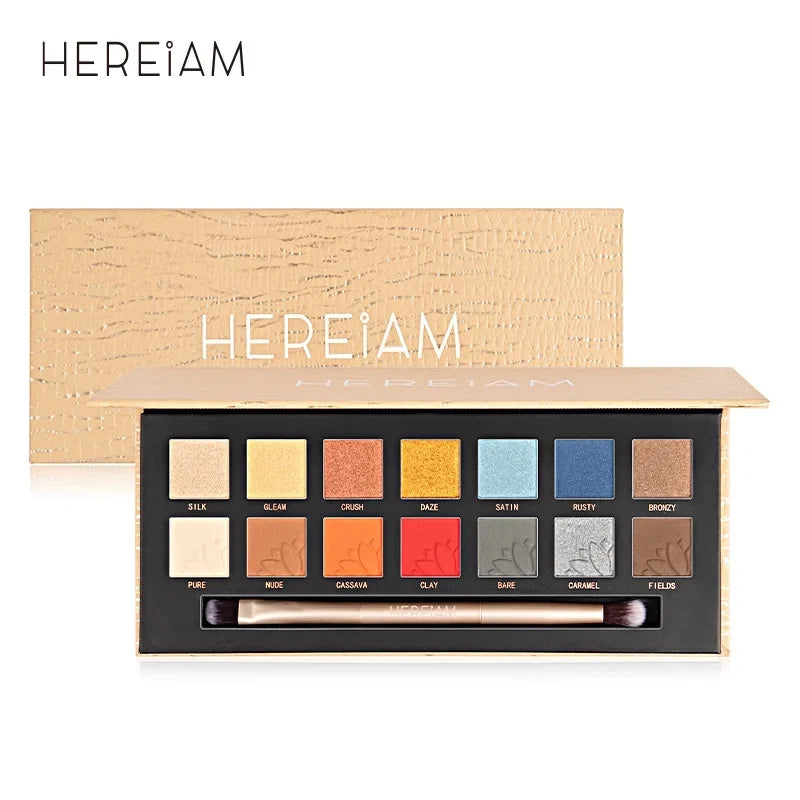 Shadow, 14 Lovers Pallet Waterproof Highly Makeup Palette for Brush, WIIKWEEK Makeup Gift Pigmented Eye Shadow Colorful Set Matte Eye Colors – Long Shimmer Lasting Eyeshadow Idea Powder Nude with