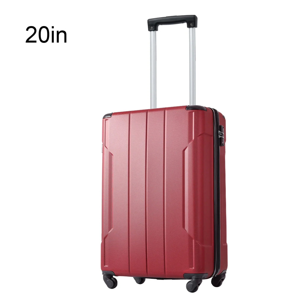 Carry Spinner 20in, with Hardshell Expansion Approved Handle Luggage Lightweight Suitcase Adjustable on TSA Lock ABS and Airline