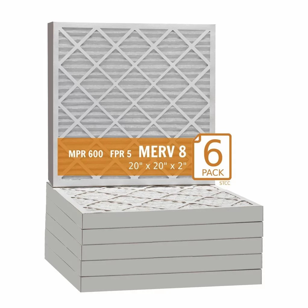 MERV Air Filter 20x20x2 Purolator (6 8 Pleated Guard / - Air Pack)