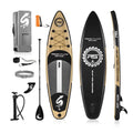 & Bag, Brown Paddle Inflatable (6 accessories Board SereneLife Thick) inches Carry Stand-up