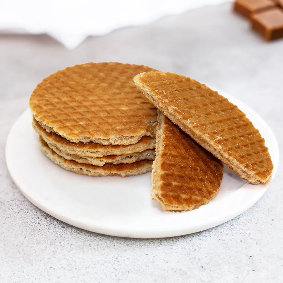 Coffeecakes Cookies Pack) Waffles Caramel (40 With Stroop Toasted Wrapped Individually - Cookies Stroopwafel - By - Dutch Caramel Waffle Syrup Butter