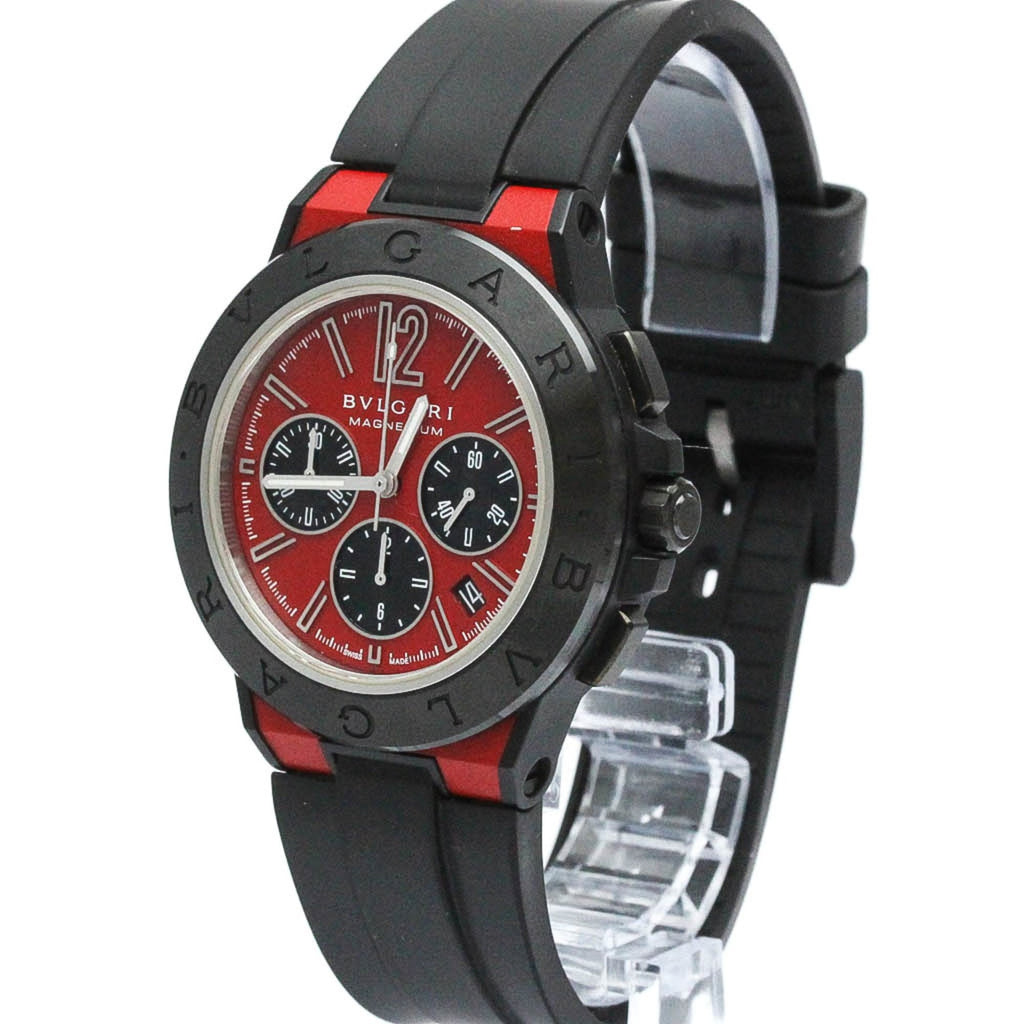 BF567466 (Good) BVLGARI Watch Ceramic DG42SMCCH Magnesium Pre-Owned Automatic Diagono Chronograph
