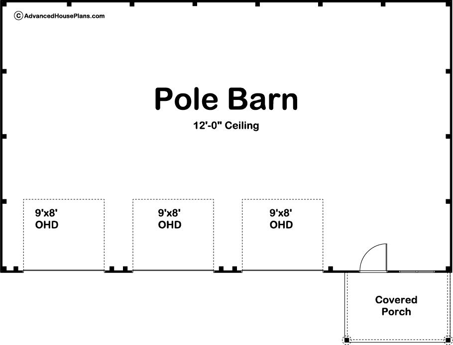 Frame | Advanced Ready Blueprints 29445 Barn/Post Grant Plan Builder Pole Plans: House |