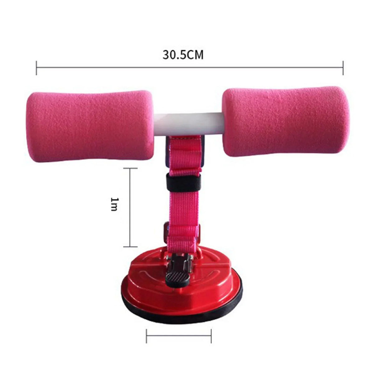 Floor Up Exercise Bar Belt Thigh pink Stand Abs Suction with Sit