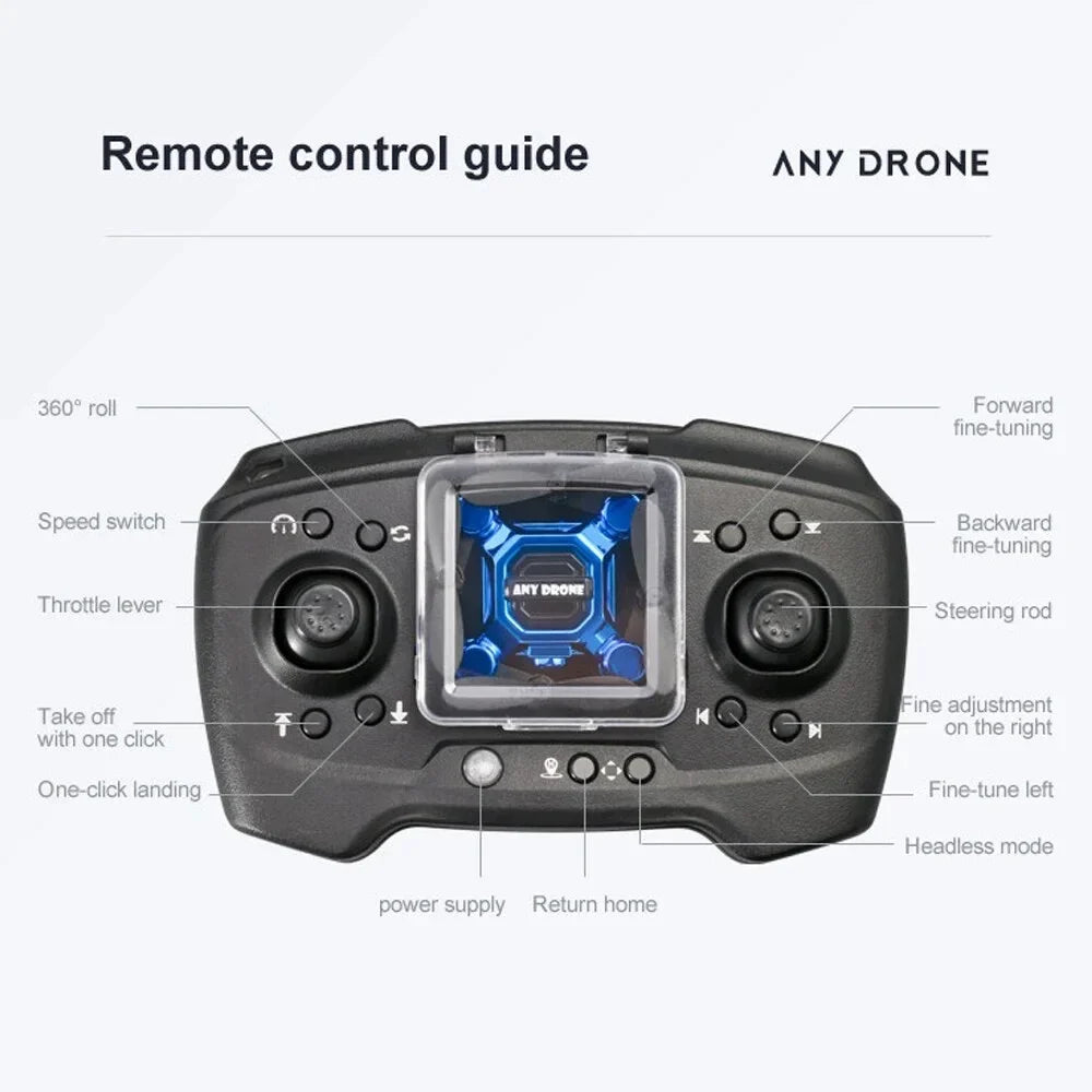 for Drone Drones Kids, Flip Headless RC Hovering Suitable HD One RC Camera Toys 360° Foldable Key Land Aircraft Beginners for Gift Mini Auto K04 Quadcopter