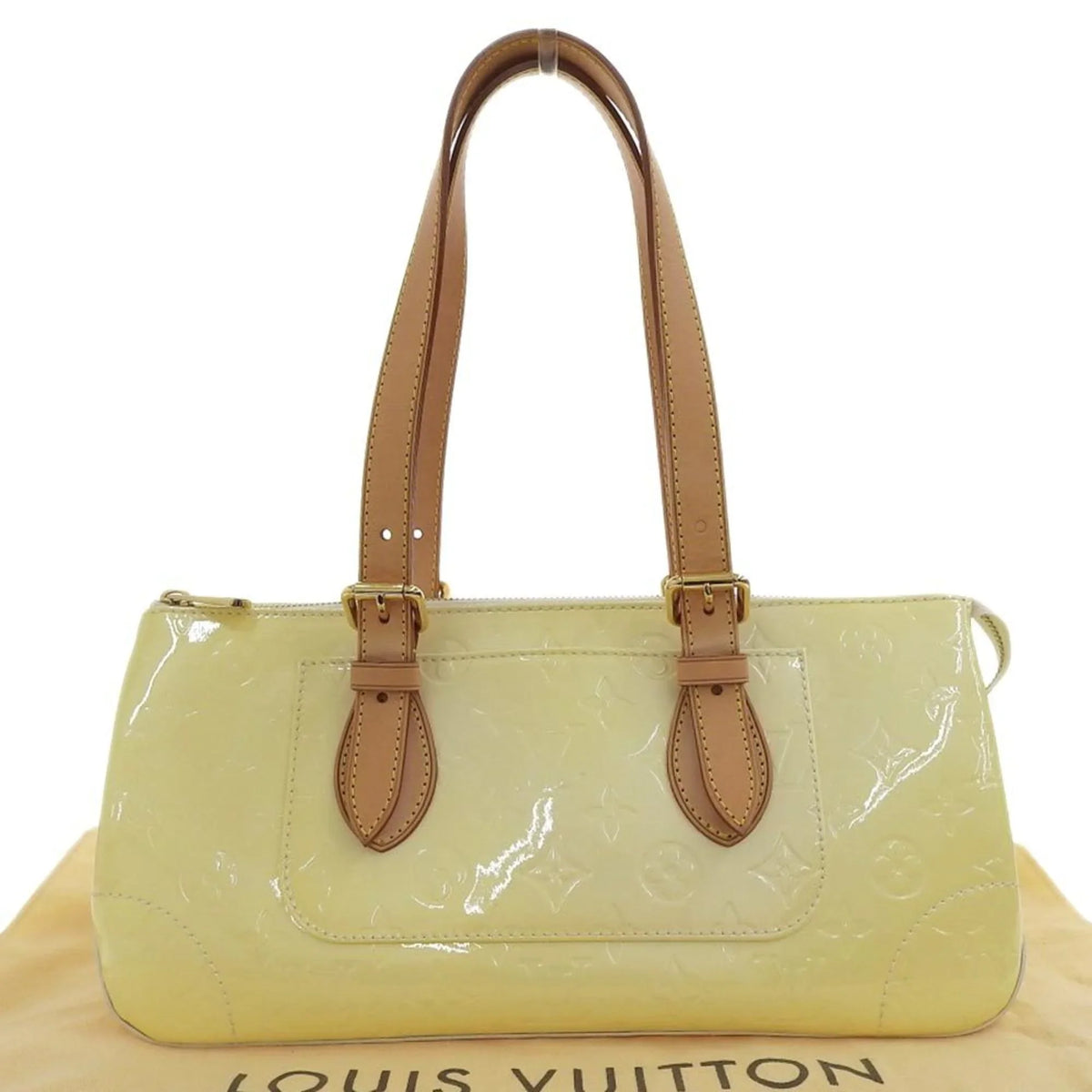 Pre-Owned Shoulder Perle Louis Rosewood M93508 LOUIS Vernis Bag Vuitton VUITTON Avenue (Good)