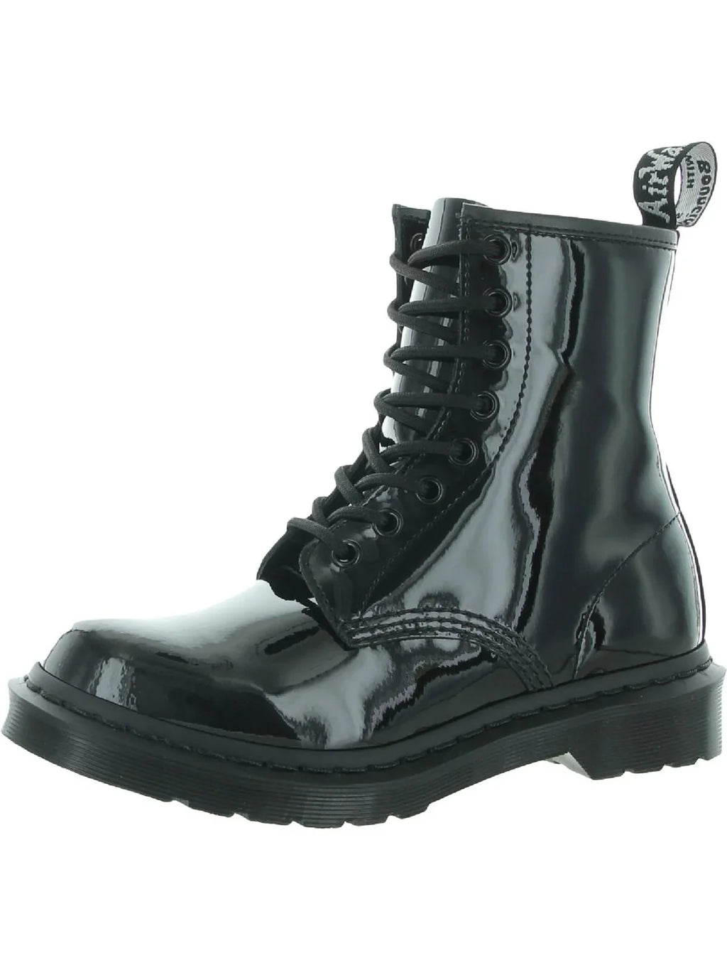 Safety Black (B,M) Boot Dr. 1460 6 Work Womens Martens Medium Mono & Patent