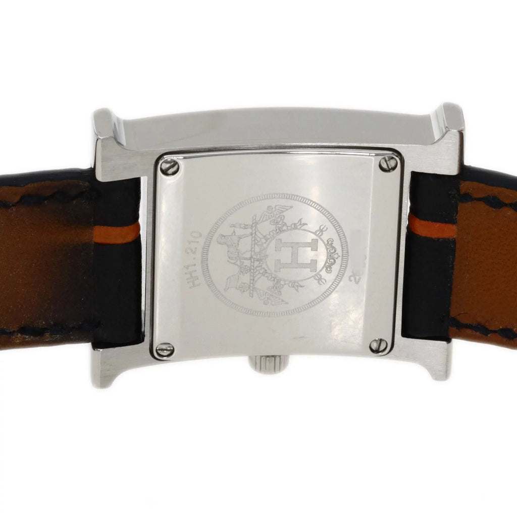 Wristwatch Stainless HH1.210 Hermes (Good) Watch Women's Pre-Owned Steel/Leather HERMES H