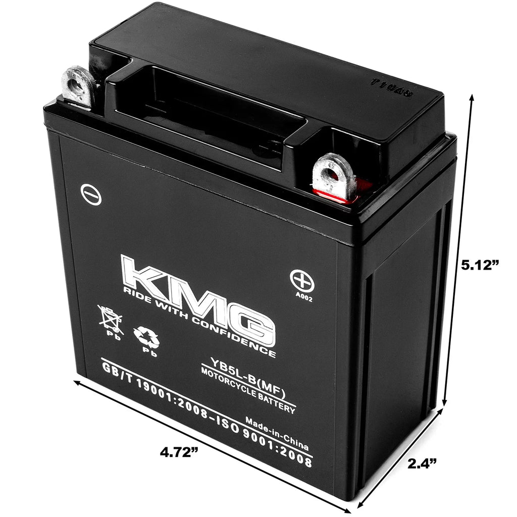 OEM Sealed SMF Performance KMG Watercraft Powersport 12V Free ATV Motorcycle 5AH Battery Snowmobile Maintenance YB5L-B Scooter Replacement High