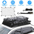 Rack Universal Duty Luggage Hook Carrier Elastic Rack Top Net Roof with Capacity Holder iMounTEK Strap 63x39x6.3in, 220lbs Heavy Basket Black Cargo Car Cargo