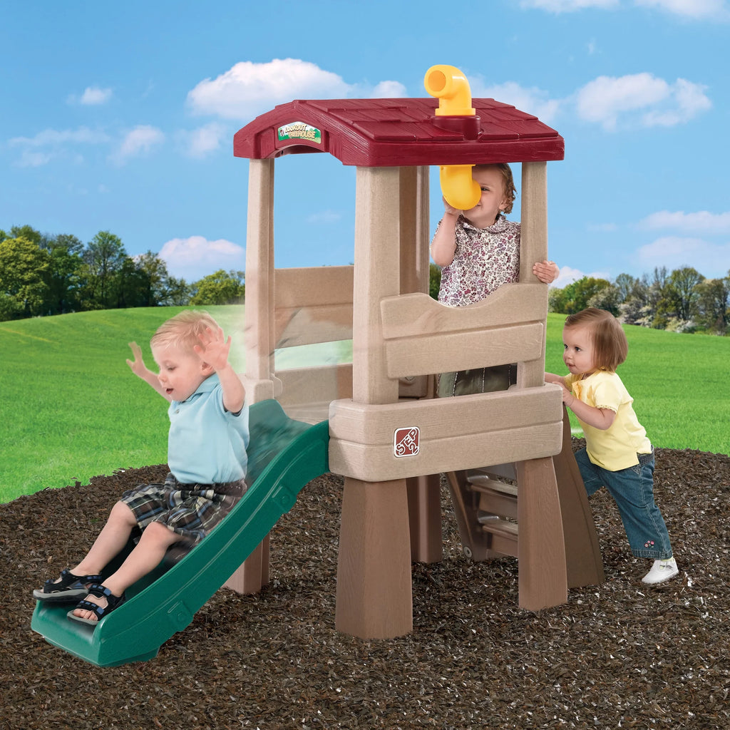 Step2 Naturally Toddler with Lookout Climber Treehouse Playful Slide