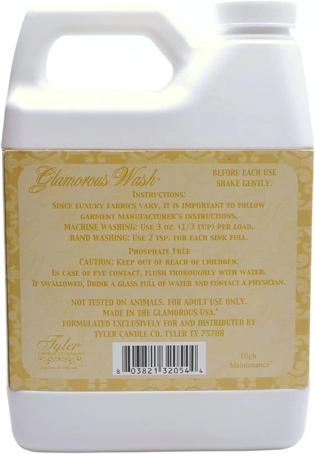 1 Liquid Wash Tyler Candle 907g Glamorous Laundry - High Container, Company Detergent Maintenance