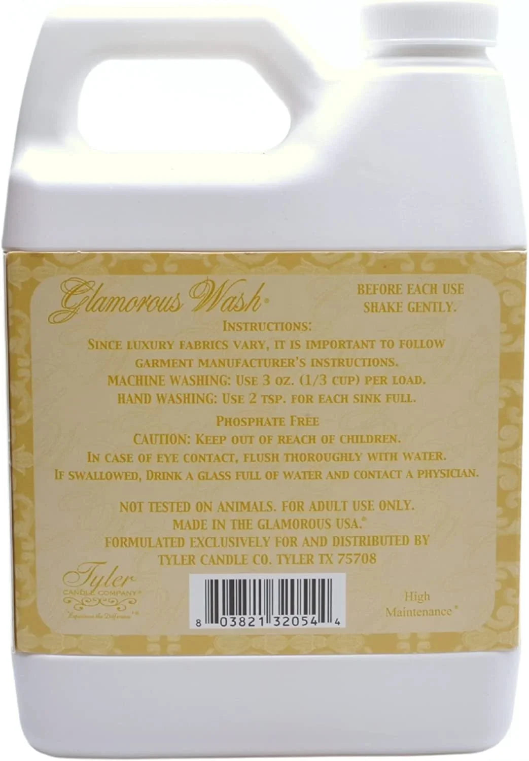 1 Liquid Wash Tyler Candle 907g Glamorous Laundry - High Container, Company Detergent Maintenance