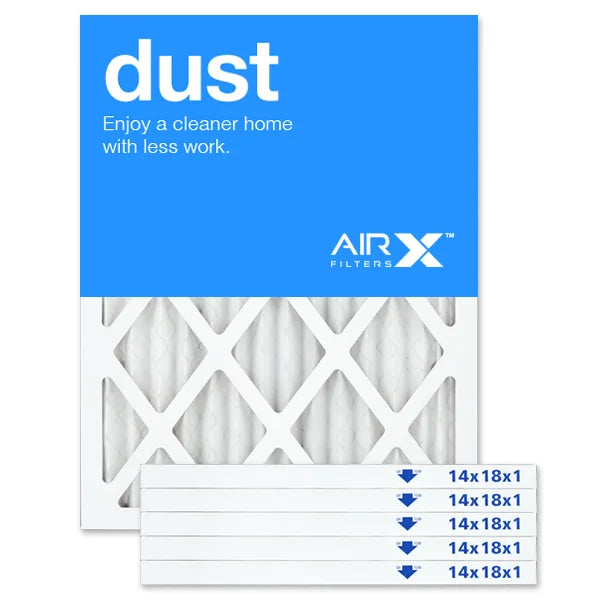 Filter Filters Replacement Dust Air 14x18x1 MERV AIRx AC 6-Pack 8 Furnace Filter, Pleated