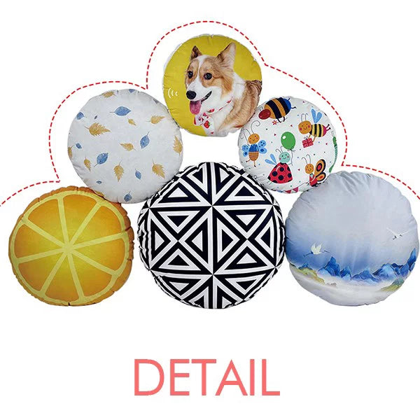 Round Fashion Ocean Cushion Pillow Art Decoration Deco Home Roam Hunt Throw Sharks