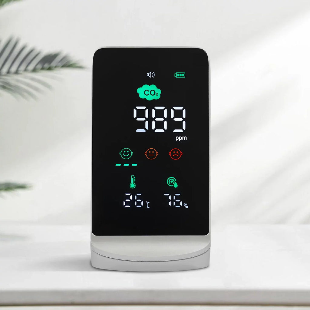 Quality for Monitor Temperature CO2, Air Black) & (White, Miumaeov Humidity Indoor
