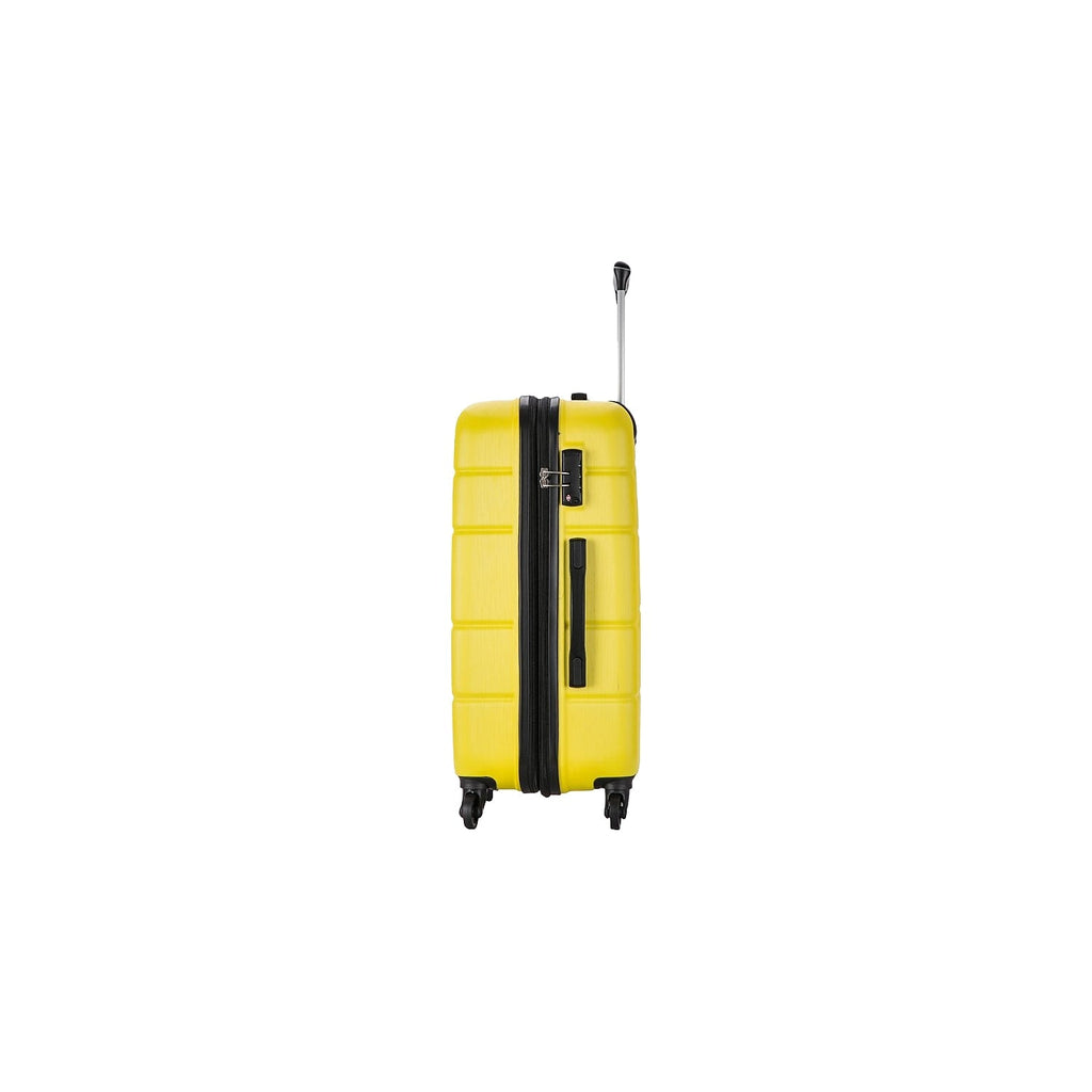 RODEZ DUKAP Spinner Luggage Yellow (DKROD00M-YEL) Plastic 4-Wheel