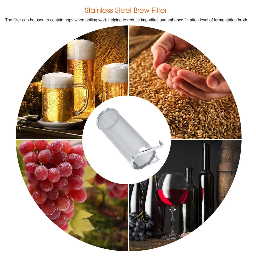 Brew 10 Filter,300 Hop Regun Strainer Filter Stainless Mesh Brew Micron Steel Homemade (Size Beer : 25.5cm)