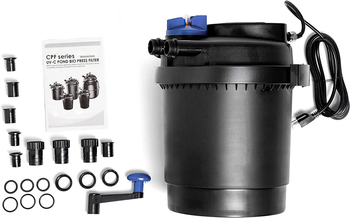 with 1600 CNZ Clarifier, Filter gallons Pond 13w CPF-2500 to Pressure Bio Up