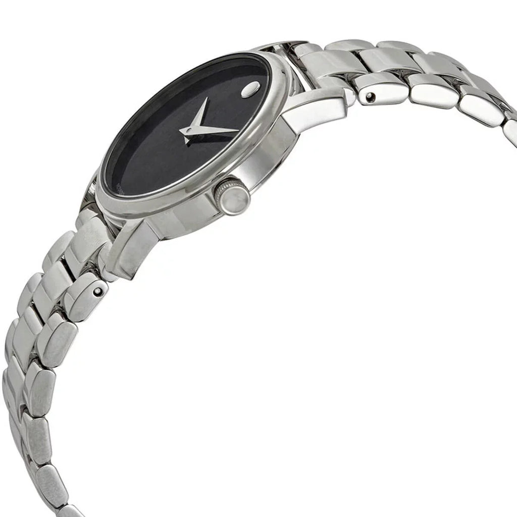 Dial Black Ladies Watch Movado Classic 2100017 Quartz Museum