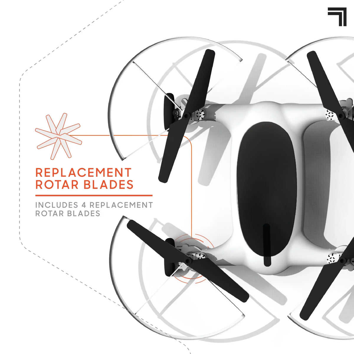 Drone RC, Dual Fly 215ft Rechargeable SHARPER IMAGE Range 5in Max Control and Altitude, Function Drive + Long 250ft