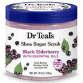 Essential Body Scrub, Oils, Sugar of 4) Elderberry with Dr (Pack Teal's Shea Black