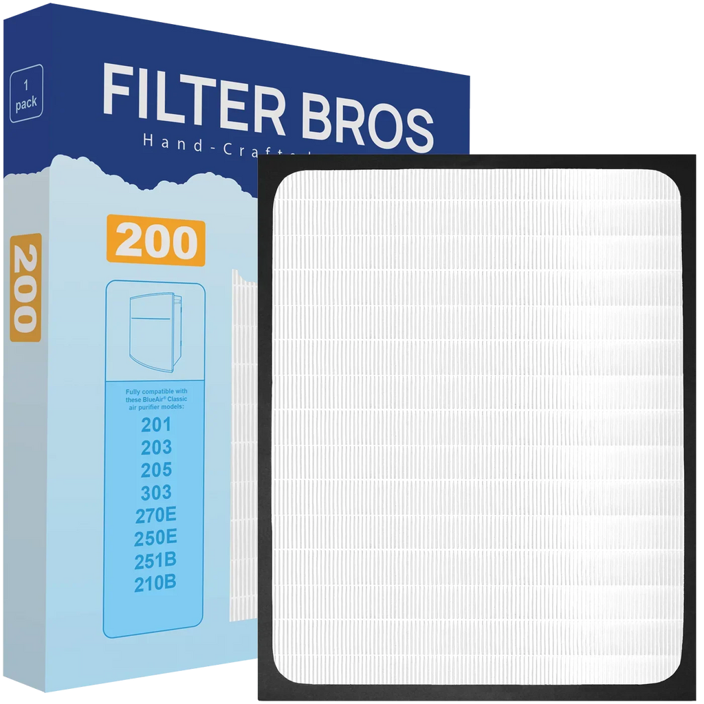 Filter Bros Classic 280i, For HEPA 200/300 Filter 203, 270E, Particle BLUEAIR Classic Slim 205, Series BA-200 Compatible Replacement With