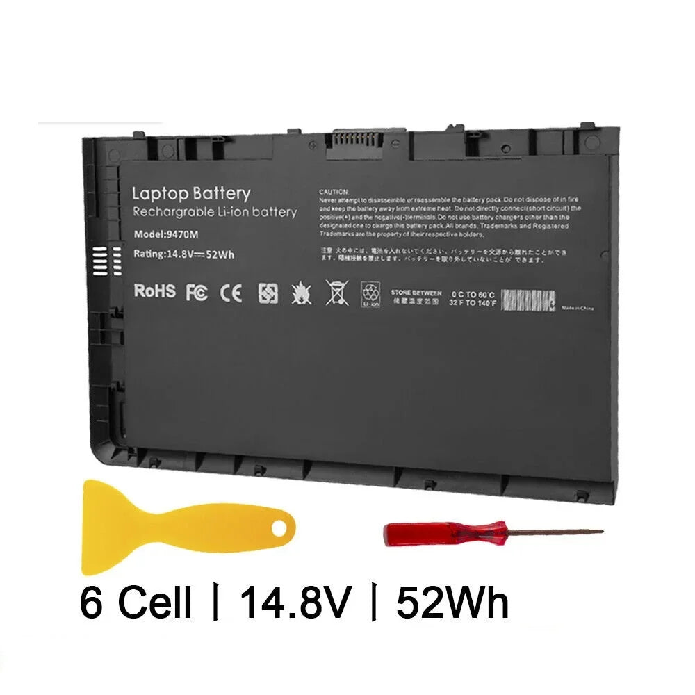 Ultrabook BT04XL Folio Replace HP EliteBook Battery 9480m for