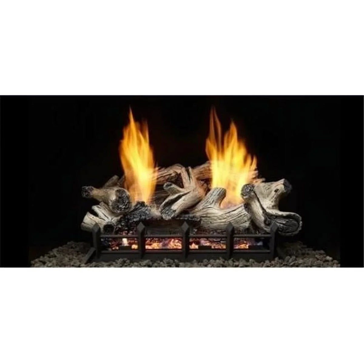 24 Burncrete Natural Beachcomber Refractory in. Blaze in. - Piece Burner Log Set for 30 6 VF