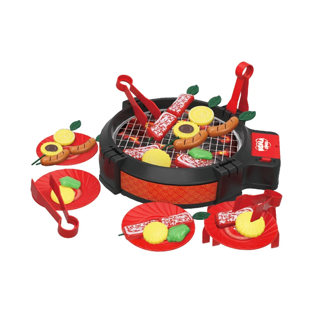 Girls Barbecue for Grill Cooking shamjina 27 Pieces Toy BBQ Kitchen Playset Kids Boys