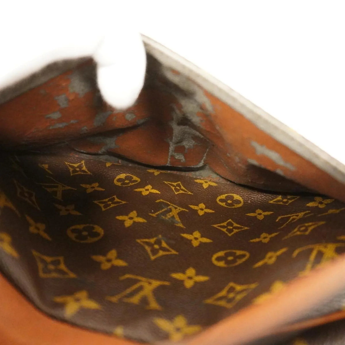 Louis (Good) MM Pre-Owned Vuitton Shoulder Jeune Brown M51226 Monogram Fille Bag Ladies