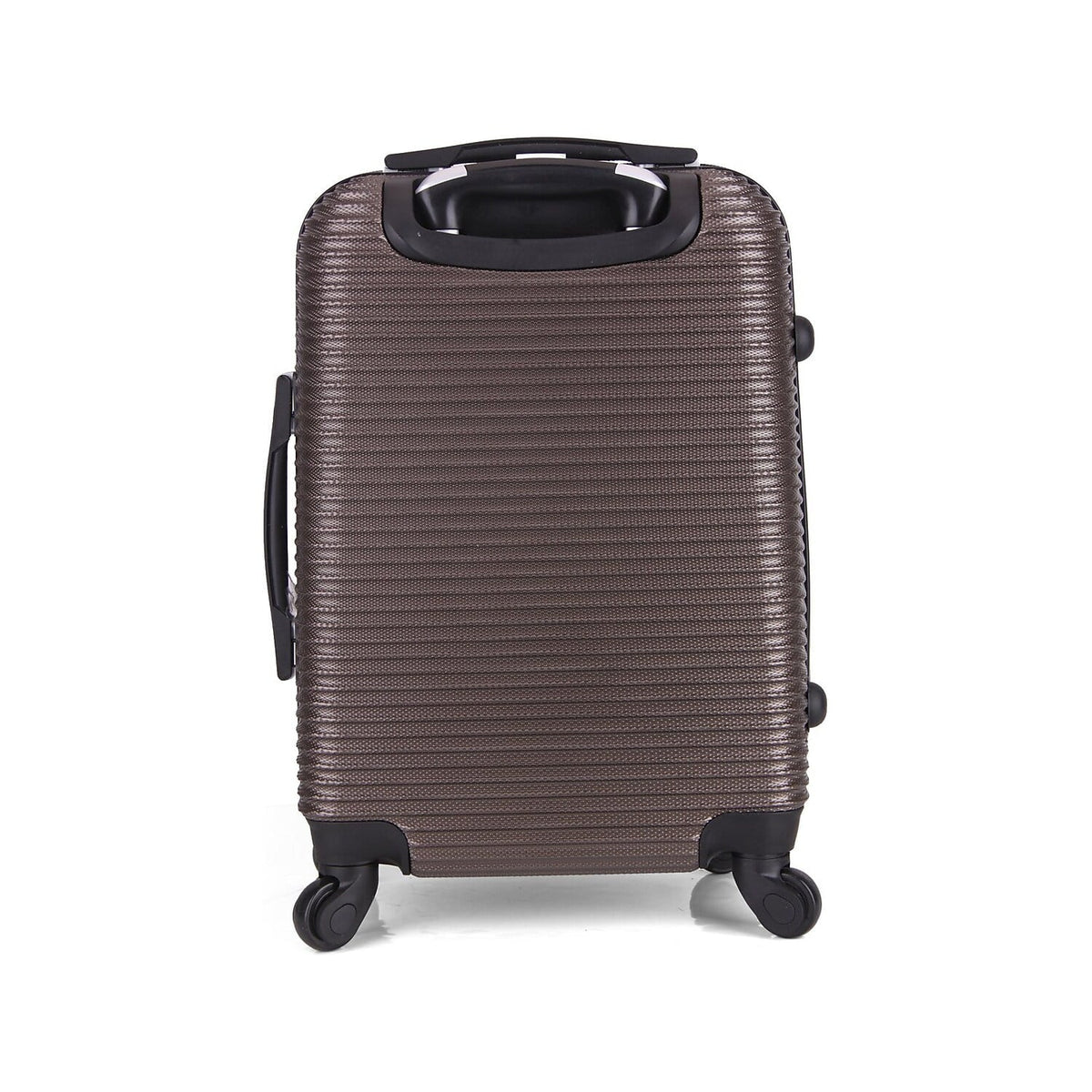 Carry-On PC/ABS Royal Plastic Luggage InUSA (IUROY00S-BRO) Brown