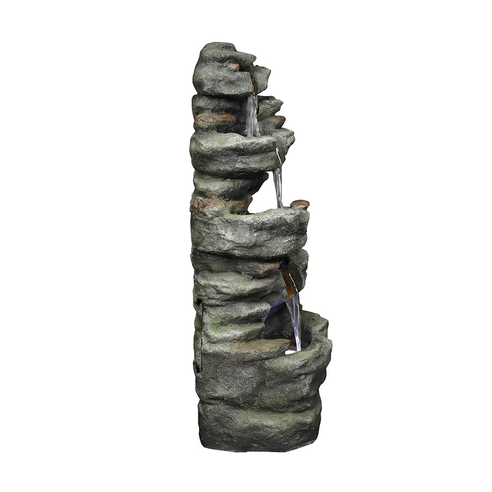 32.6inches with Water Fountain Lights Kmowoo Led Rock