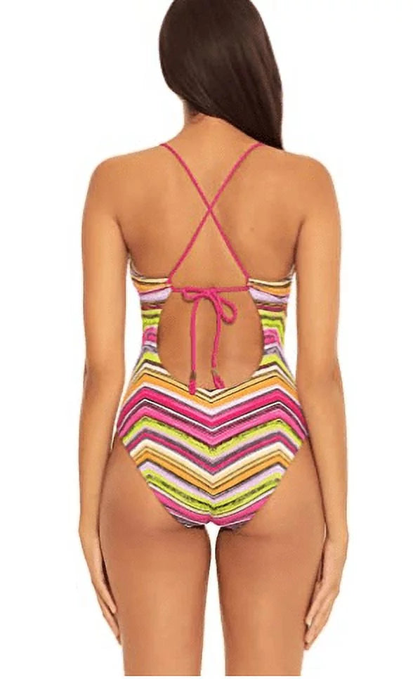 Swimsuit, by Farah Rebecca Large Becca One-Piece Abigail MULTI Virtue US