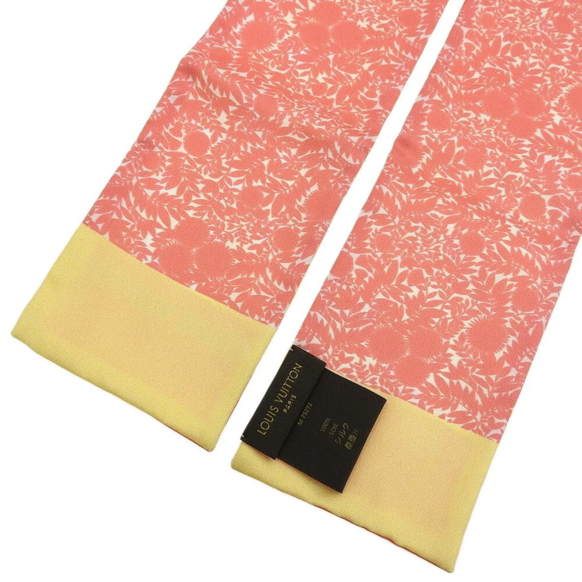 Pink (Good) M75272 Flower LOUIS Silk Pre-Owned Tropical VUITTON Yellow Scarf Bandeau Louis Vuitton