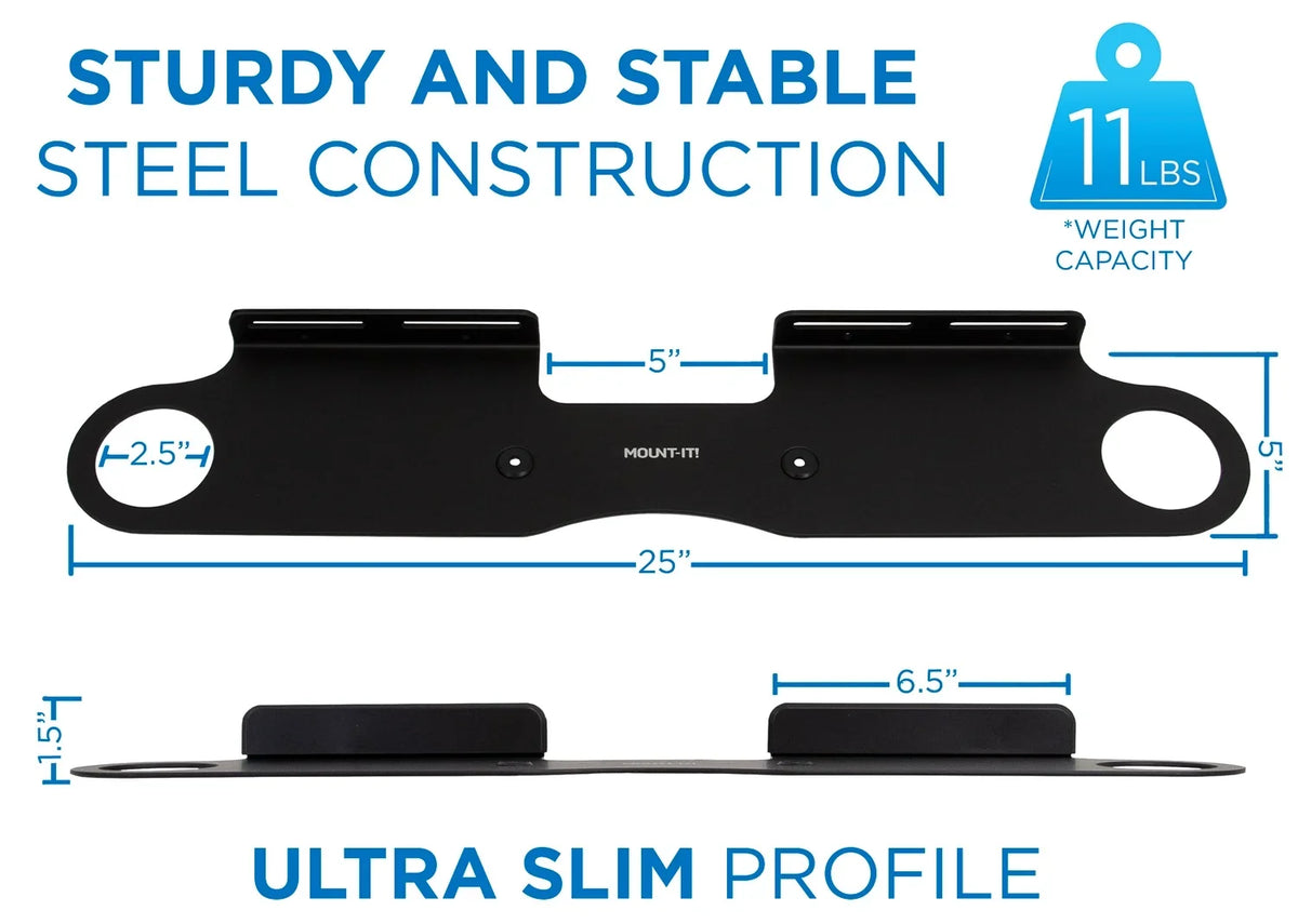 Beam Mount-It! Wall for | Studs Mount Bracket for Sonos 16" Soundbar Mount Wall Wall