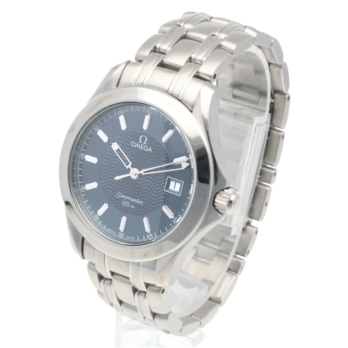 Steel Watch OMEGA Men's Quartz Omega Seamaster 120M (Good) Pre-Owned 2581.80 Stainless