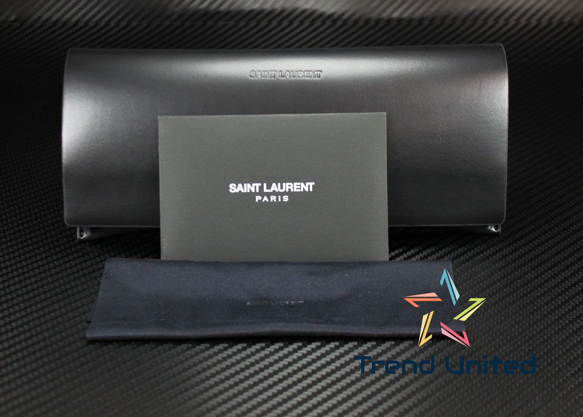 SAINT Men's LAURENT Sunglasses 51 mm Black SL Square 004 469 Shiny Yellow