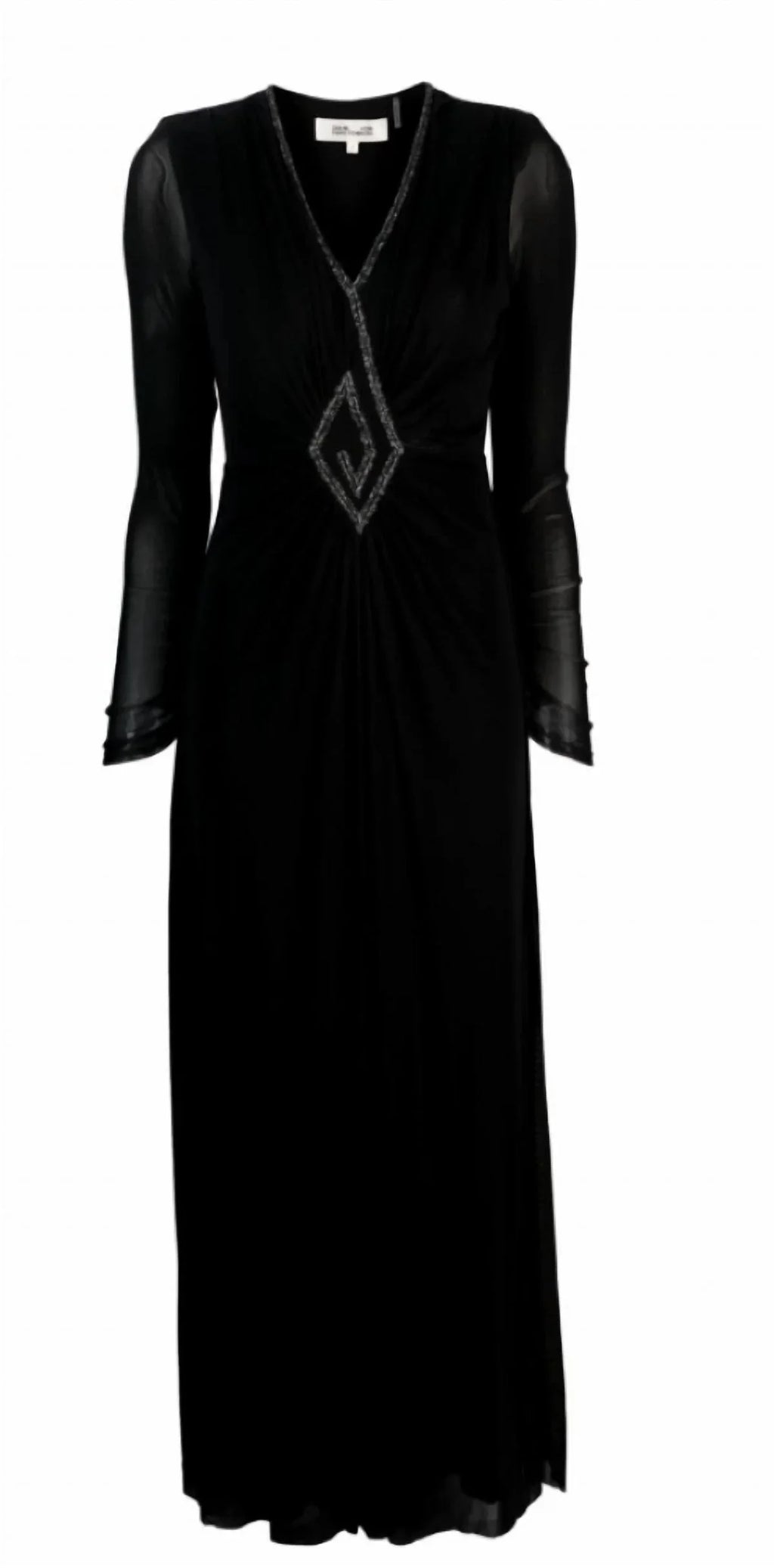 Size Black Diane S Furstenberg Gown Von Evening Women's Straight