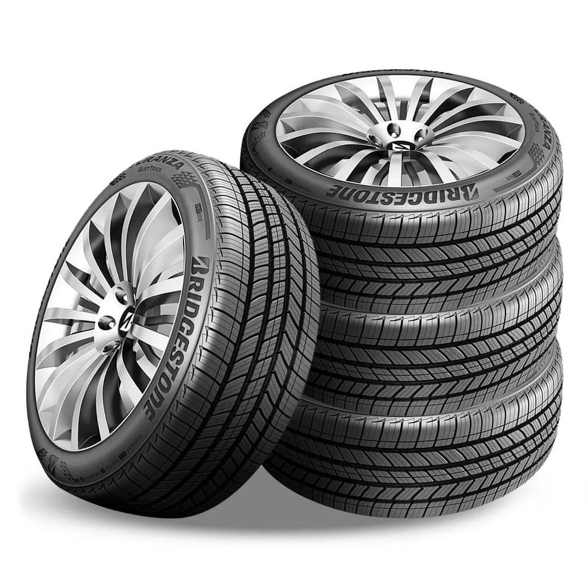 1956515 Turanza 195/65R15 QuietTrack / 91H 800AA Warranty Mileage 80K 195/65/15 / BR000064 Tires 2 Bridgestone