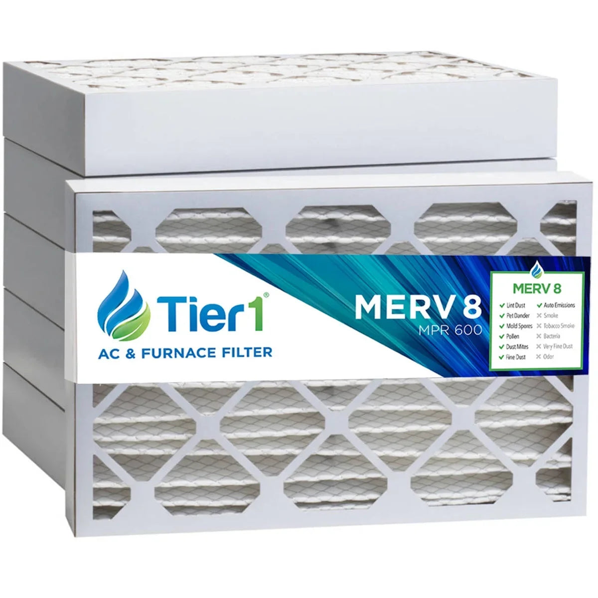 Air Merv & 8 16x25x4 Comparable Filter Pack 6 Tier1 Dust Pollen