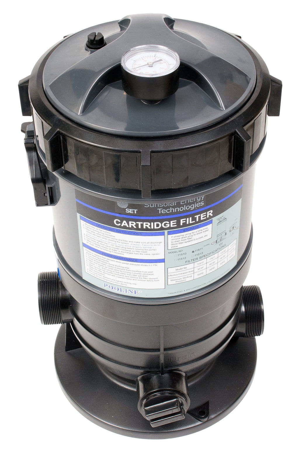 with for Pools Filter System 60SF Pressure Gauge Cartridge Swimming