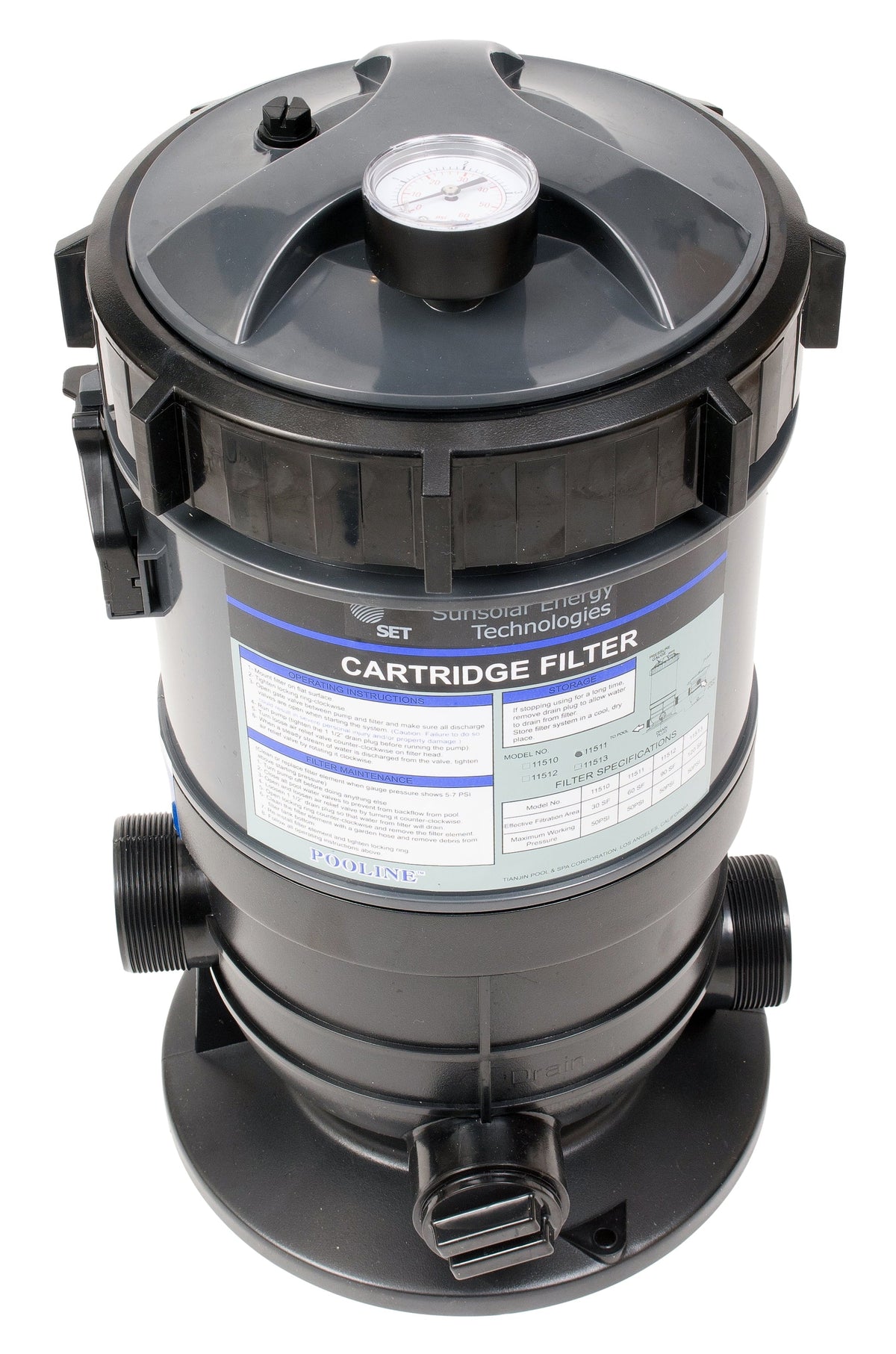 with for Pools Filter System 60SF Pressure Gauge Cartridge Swimming