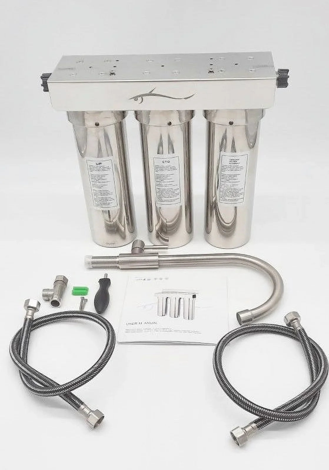 3 stainless Ultra Water Potable filtration steel system Marine stages