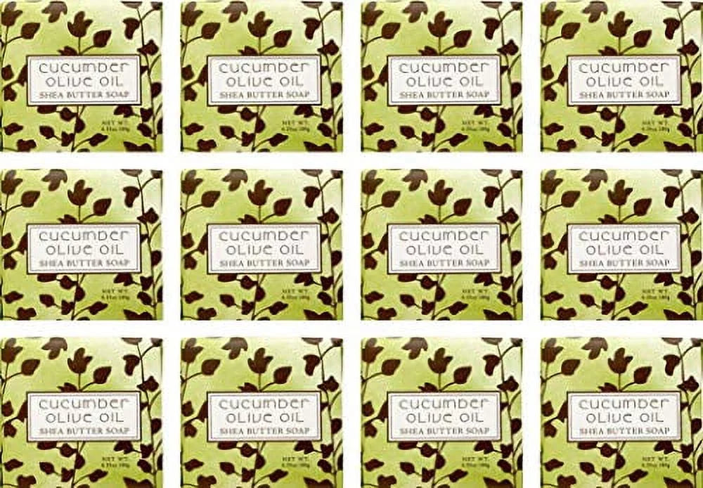 Oil) (Cucumber 12 Company Bulk of Soap Trading Bay Olive Packs 1.9oz Greenwich